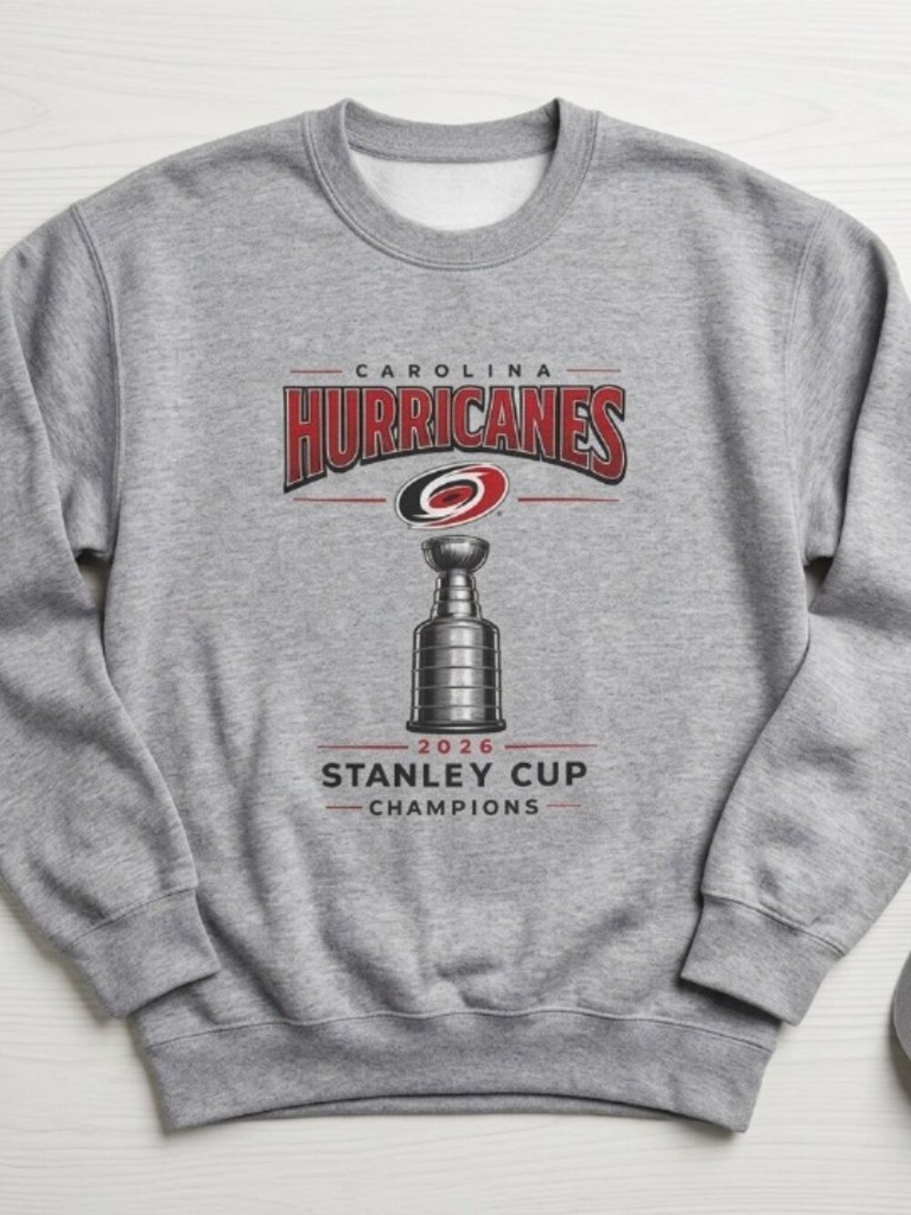 Carolina Hurricanes 2026 Stanley Cup Final Shirt Sweatshirt grey champions 2026